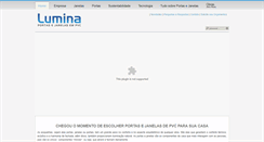 Desktop Screenshot of luminapvc.com.br